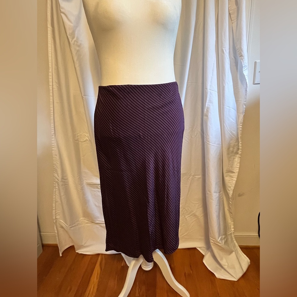 Madewell Purple Midi Slip Skirt